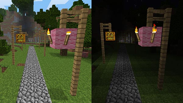 北の大陸の街灯で悩む マインクラフトてんやわんや開拓記