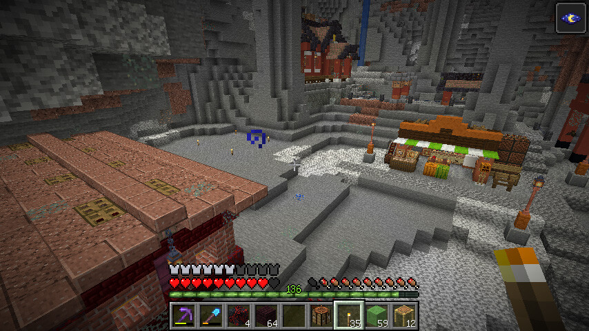 地下帝国区にポーション屋を作る マインクラフトてんやわんや開拓記