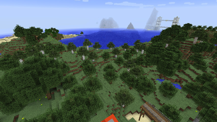 南大陸でバージョンの壁を造地 マインクラフトてんやわんや開拓記