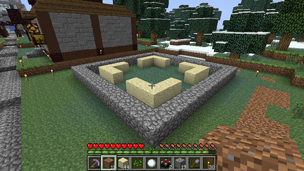 温泉街に三重の塔を作る マインクラフトてんやわんや開拓記