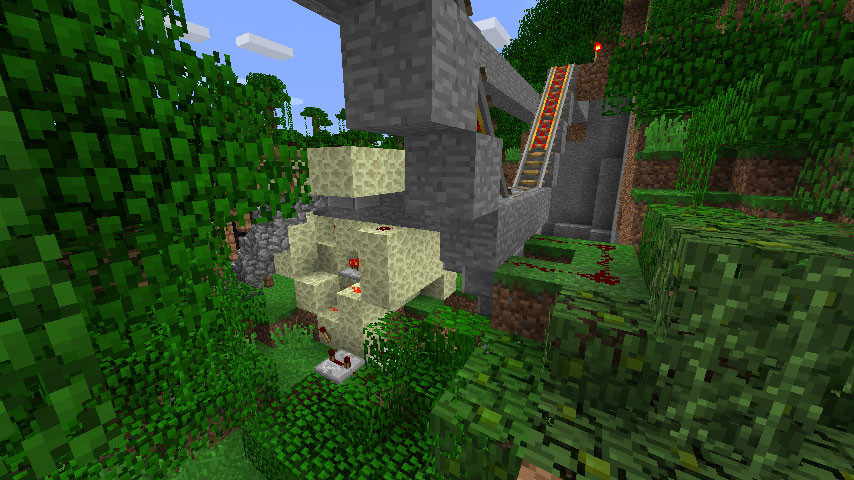 キャットタワーの近くに駅を作成 マインクラフトてんやわんや開拓記 キャットタワーの近くに駅を作成 マインクラフトてんやわんや開拓記