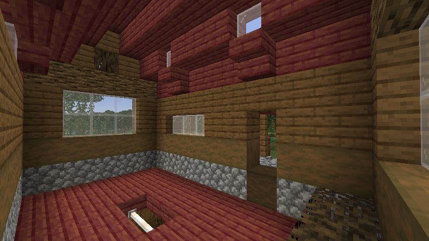 犬小屋付き民家を作る 後編 マインクラフトてんやわんや開拓記