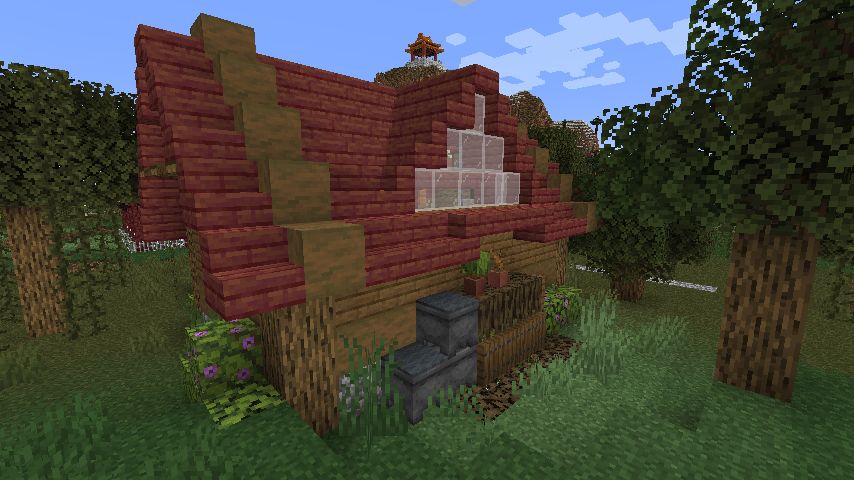 犬小屋付き民家を作る 後編 マインクラフトてんやわんや開拓記