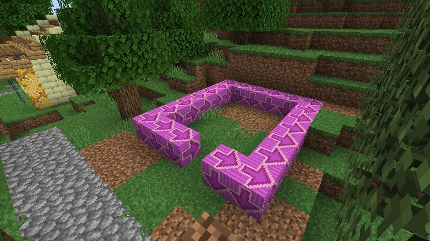 彩釉テラコッタハウスを作る 赤紫色 マインクラフトてんやわんや開拓記