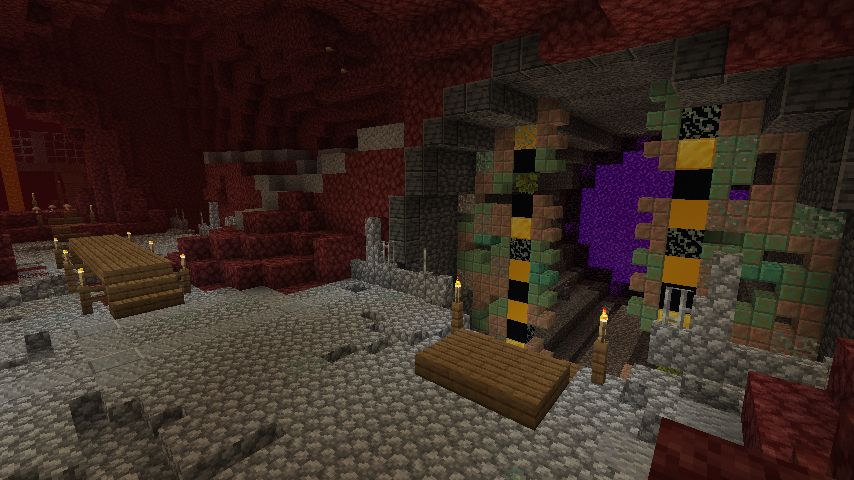 ネザーに道を数本作る マインクラフトてんやわんや開拓記