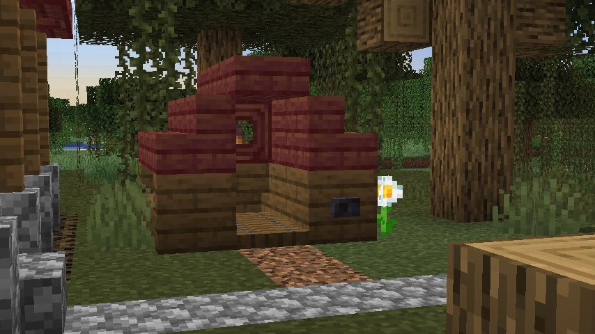 犬小屋付き民家を作る 後編 マインクラフトてんやわんや開拓記