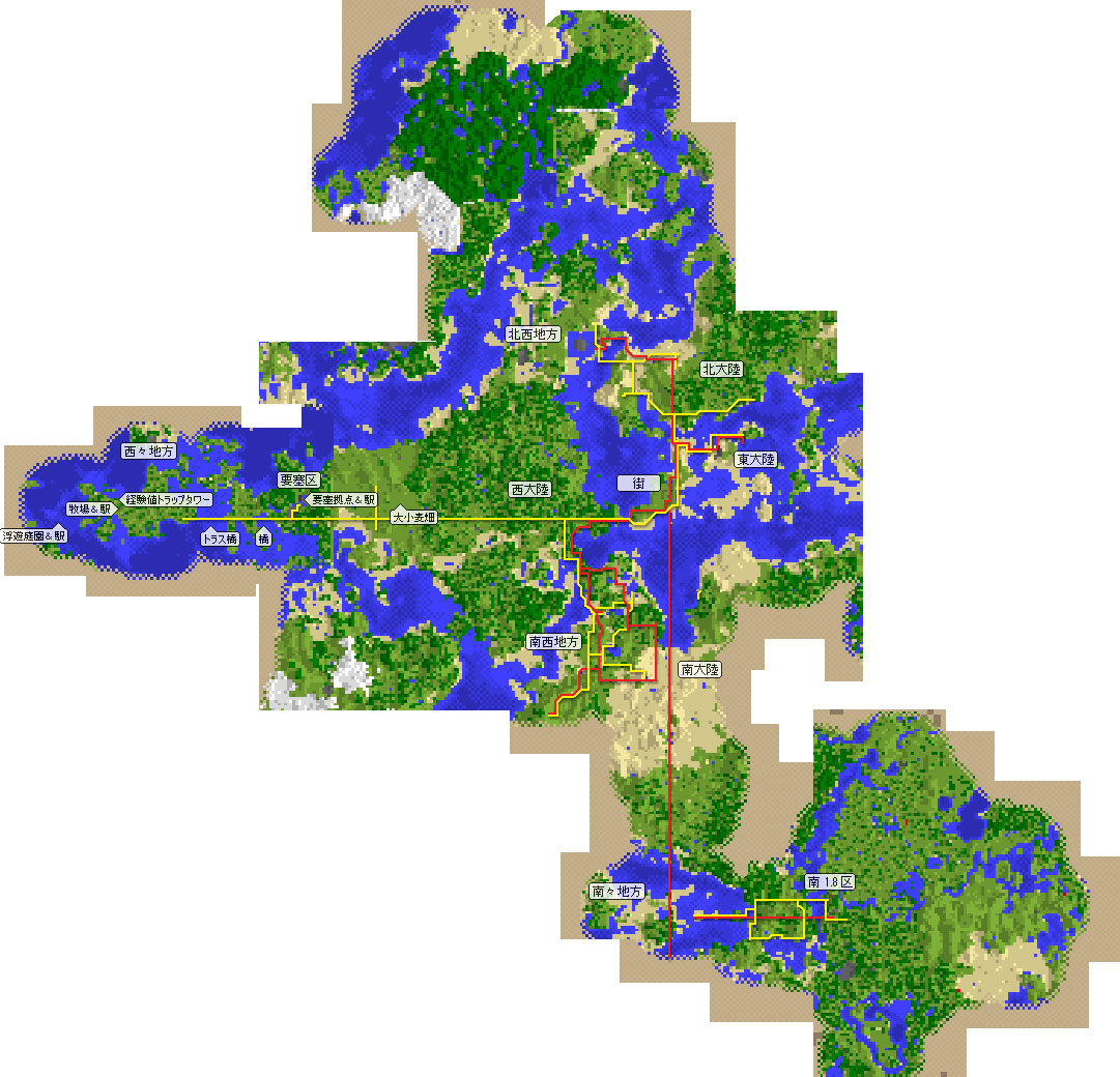 これまでの開拓まとめ 401 500 マインクラフトてんやわんや開拓記 これまでの開拓まとめ 401 500 マインクラフトてんやわんや開拓記