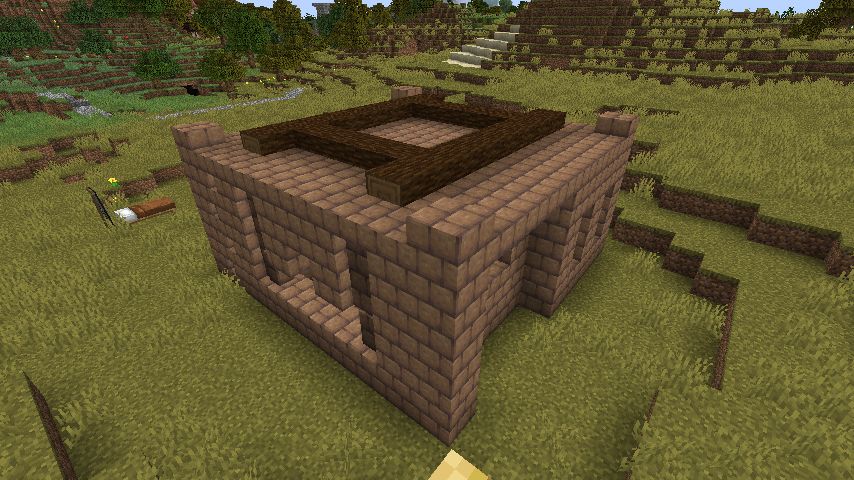 土レンガ造りの家を作る 前編 マインクラフトてんやわんや開拓記