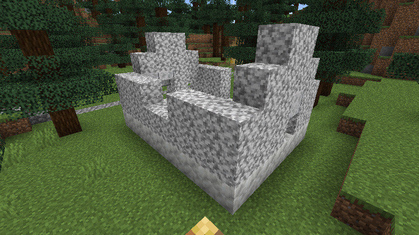 白系の石造りの家を作る マインクラフトてんやわんや開拓記