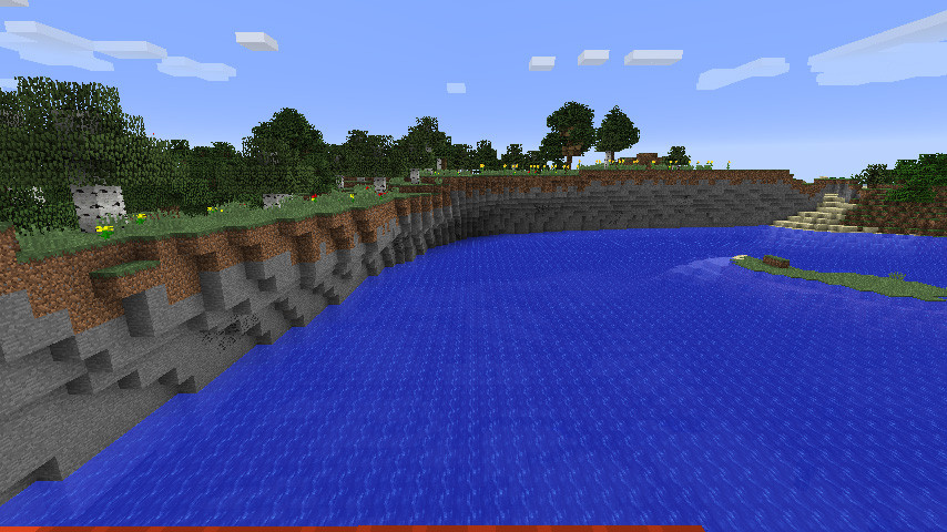 南大陸でバージョンの壁を造地 マインクラフトてんやわんや開拓記