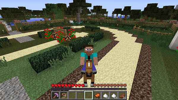 馬を厩舎まで連れてくる マインクラフトてんやわんや開拓記