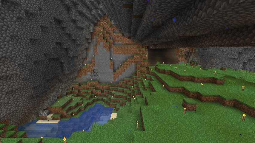 運河にトンネルを開ける マインクラフトてんやわんや開拓記