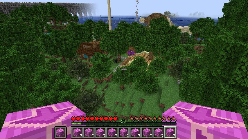 彩釉テラコッタハウスを作る 赤紫色 マインクラフトてんやわんや開拓記