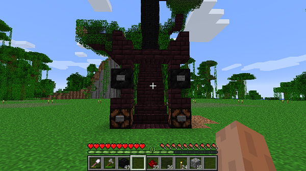 キャットタワーを作る 3 マインクラフトてんやわんや開拓記 キャットタワーを作る 3 マインクラフトてんやわんや開拓記