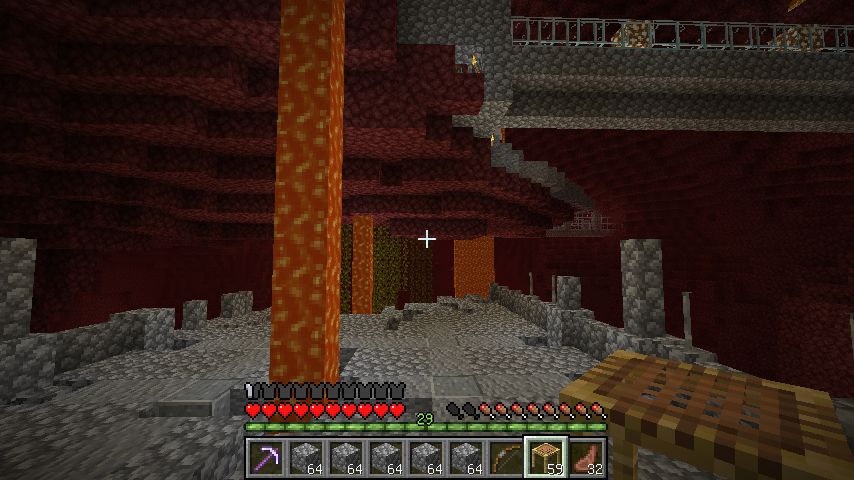 ネザーに道を数本作る マインクラフトてんやわんや開拓記