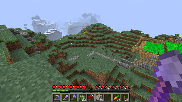 エメラルドマウンテンを小改造 マインクラフトてんやわんや開拓記