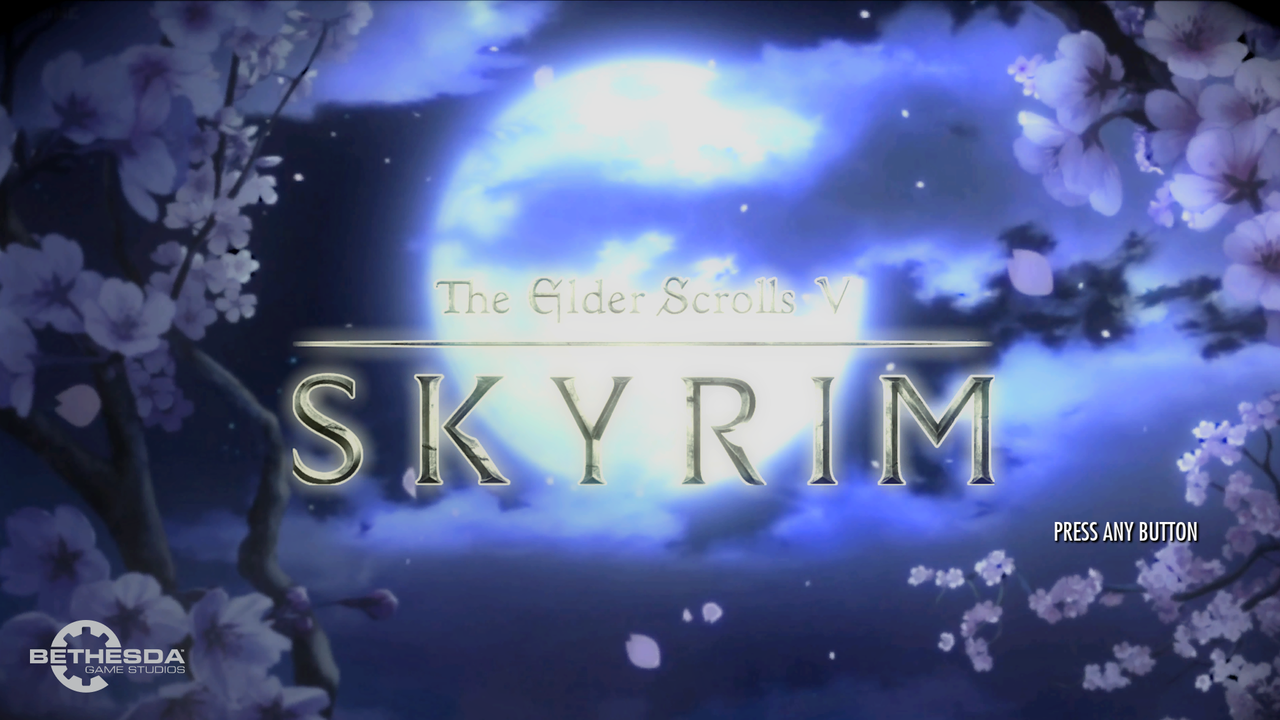 Skyrim Xbox One のmod メインメニュー画面変更 邯鄲の夢