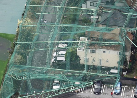 千葉 ゴルフ練習場 倒壊 (2)