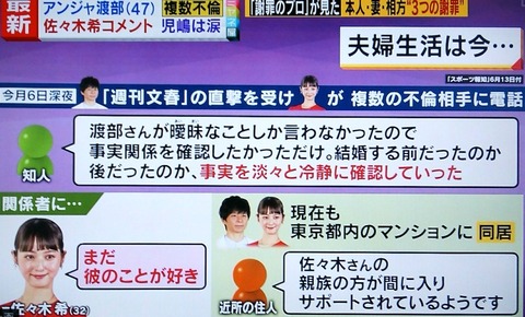 渡部の相手は誰か5chが (1)