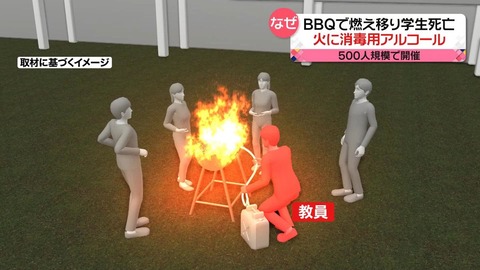 バーベキュー アルコール死亡教員 (1)