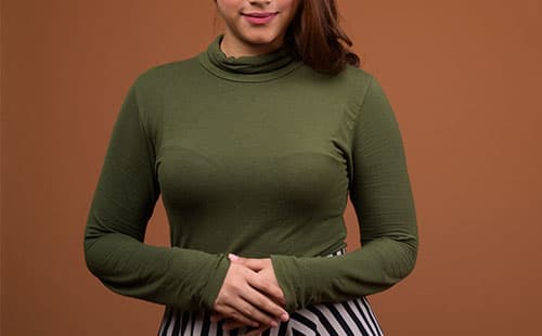 【画像】巨乳ニット！！（