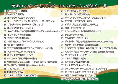 コスサミ2025全演目