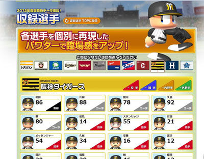 パワプロ12の収録選手公開 旧パワめも パワプロ12の収録選手公開 旧パワめも