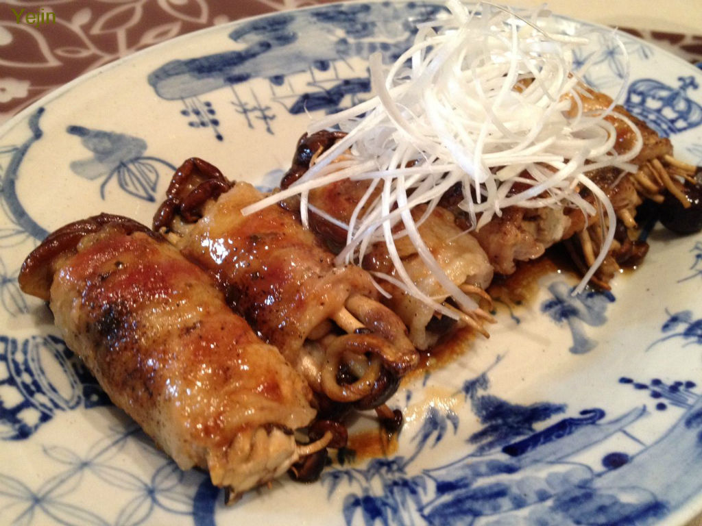 きのこの豚ロール 柚子胡椒風味 と 白菜の味噌ナムル イェジンさんち 예진의 엄마 손