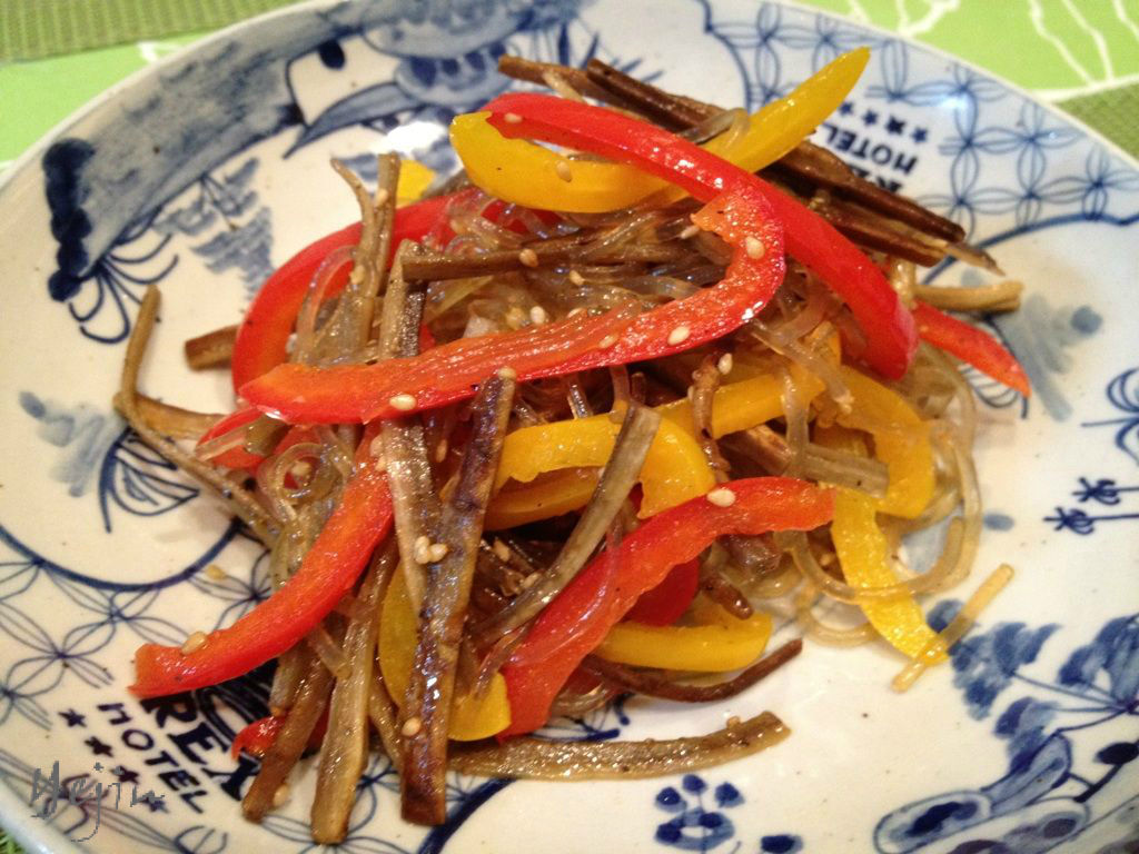 鰆のムニエルを柚子ソースで ごぼうのチャプチェ イェジンさんち 예진의 엄마 손 鰆のムニエルを柚子ソースで ごぼうのチャプチェ イェジンさんち 예진의 엄마 손