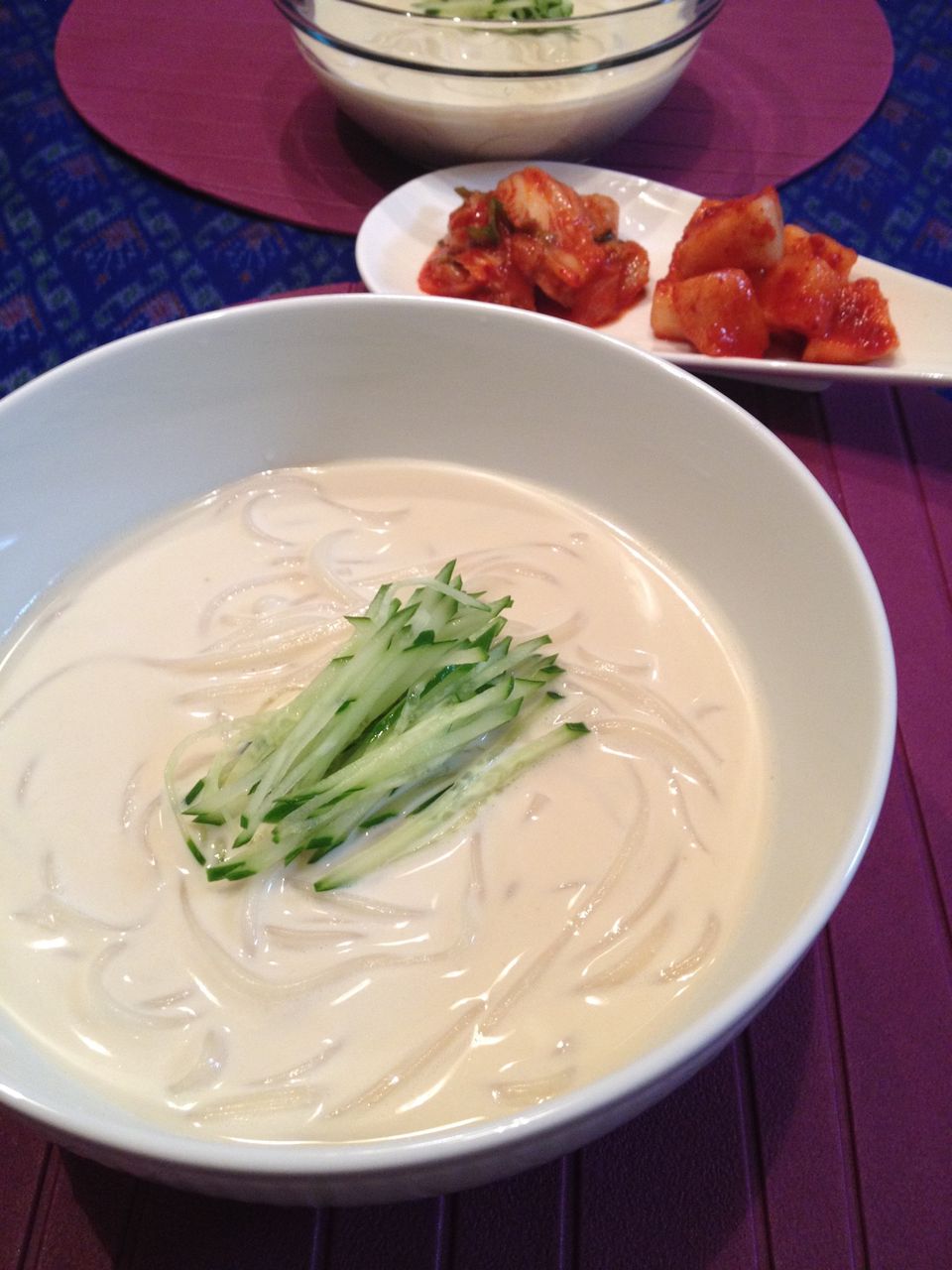 韓国の夏の味 豆乳麺 コンククス イェジンさんち 예진의 엄마 손 韓国の夏の味 豆乳麺 コンククス イェジンさんち 예진의 엄마 손
