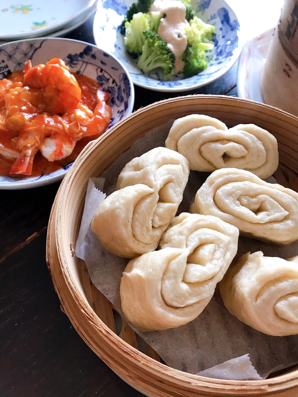 湯気もご馳走な中華まんじゅう 全粒粉入りでもっちり 花巻 イェジンさんち 예진의 엄마 손