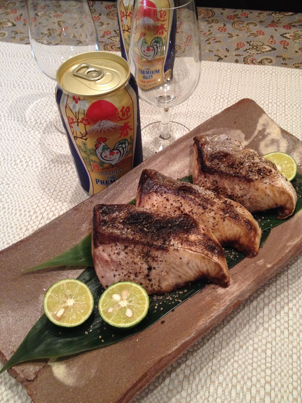 寒鰤のブラックペッパーグリル を芳醇なビールと イェジンさんち 예진의 엄마 손 寒鰤のブラックペッパーグリル を芳醇なビールと イェジンさんち 예진의 엄마 손