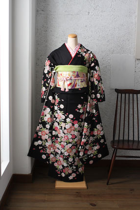 桜柄の振袖