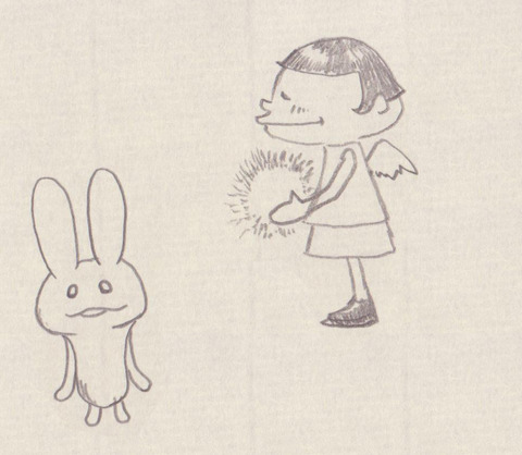 ラクガキ-うさなめこと女の子