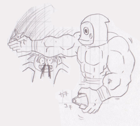 ラクガキ-ハットリさん