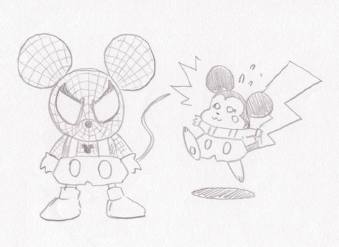 ラクガキ-スパイディマウス