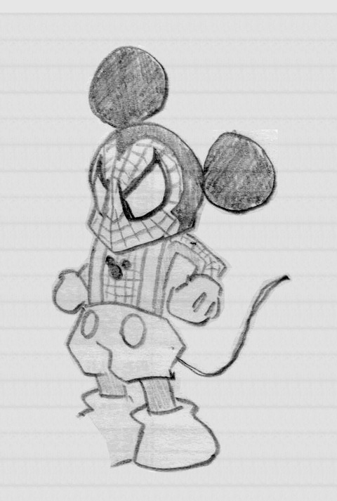 ラクガキ-スパイディマウス