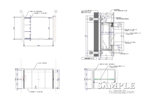 壁面造作詳細図