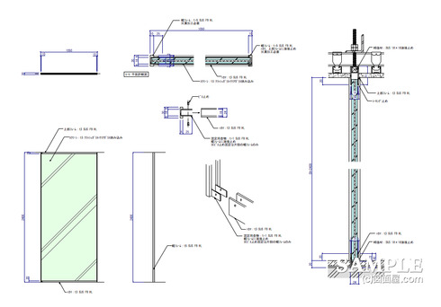 ガラススクリーン詳細図1 v2016