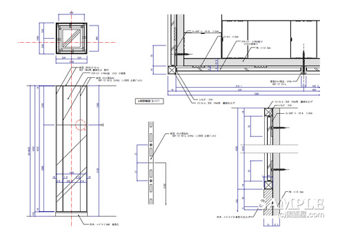 ミラー柱詳細図1
