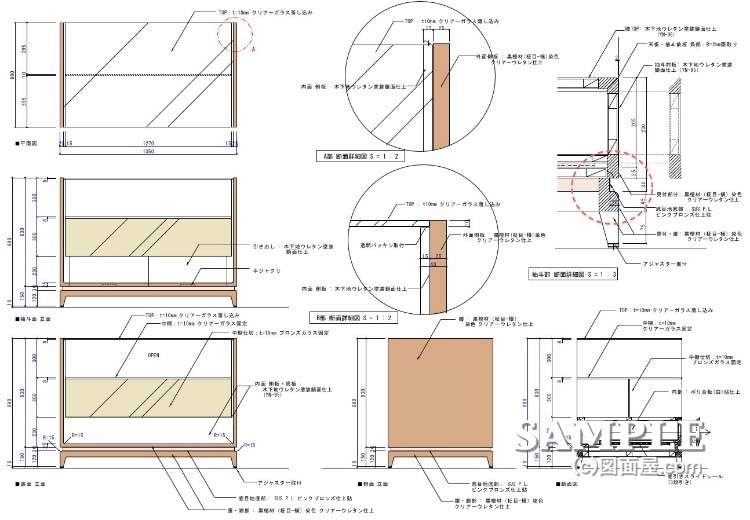 オープンタイプの棚什器の作図事例と手ジャクリについて！ : 図面屋ま