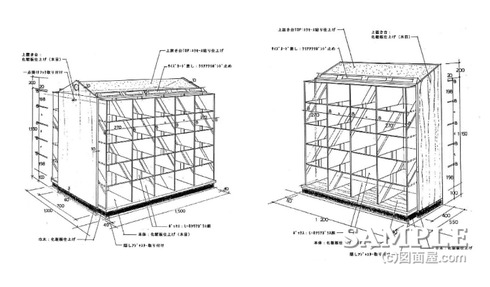 シャツBOX什器スケッチ