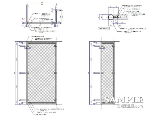 ﾈｯﾄﾌｪﾝｽ詳細図