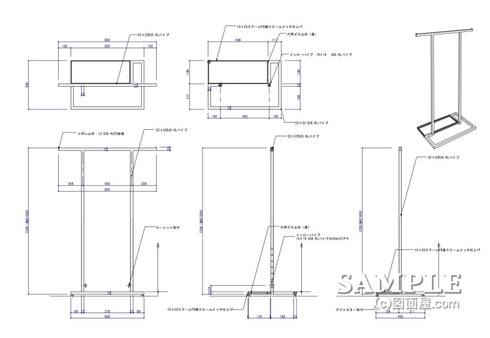 シングルハンガーラック