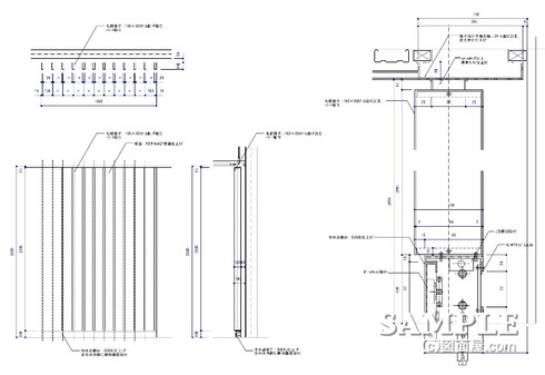 スチール格子詳細図