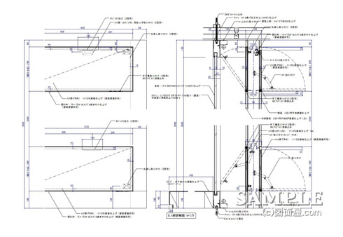 ﾌﾞﾗｯｸﾌｫｰﾏﾙ壁面詳細図