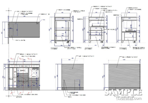 包装紙の収納付きﾚｼﾞｶｳﾝﾀｰ