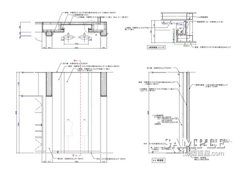 壁面ﾆｯﾁ部詳細図