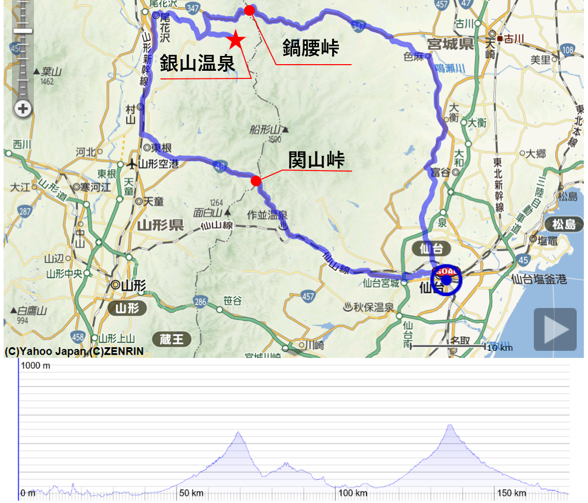 クロスバイクで行く 銀山温泉 Zumishの外遊び備忘録 自転車と登山 時々釣り クロスバイクで行く 銀山温泉 Zumishの外遊び備忘録 自転車と登山 時々釣り