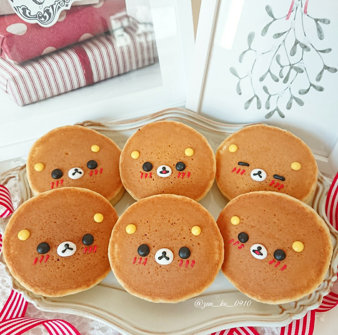 パンケーキ de リラックマ🎵 : zunkoのキャラフード日和 パンケーキ de リラックマ🎵 : zunkoのキャラフード日和
